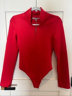 Long sleeve hook and eye bodysuit